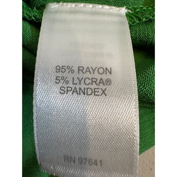 J. Jill tunic green 3/4 dolman sleeve asymmetrical hem popover loose fit Sz M - Picture 8 of 8